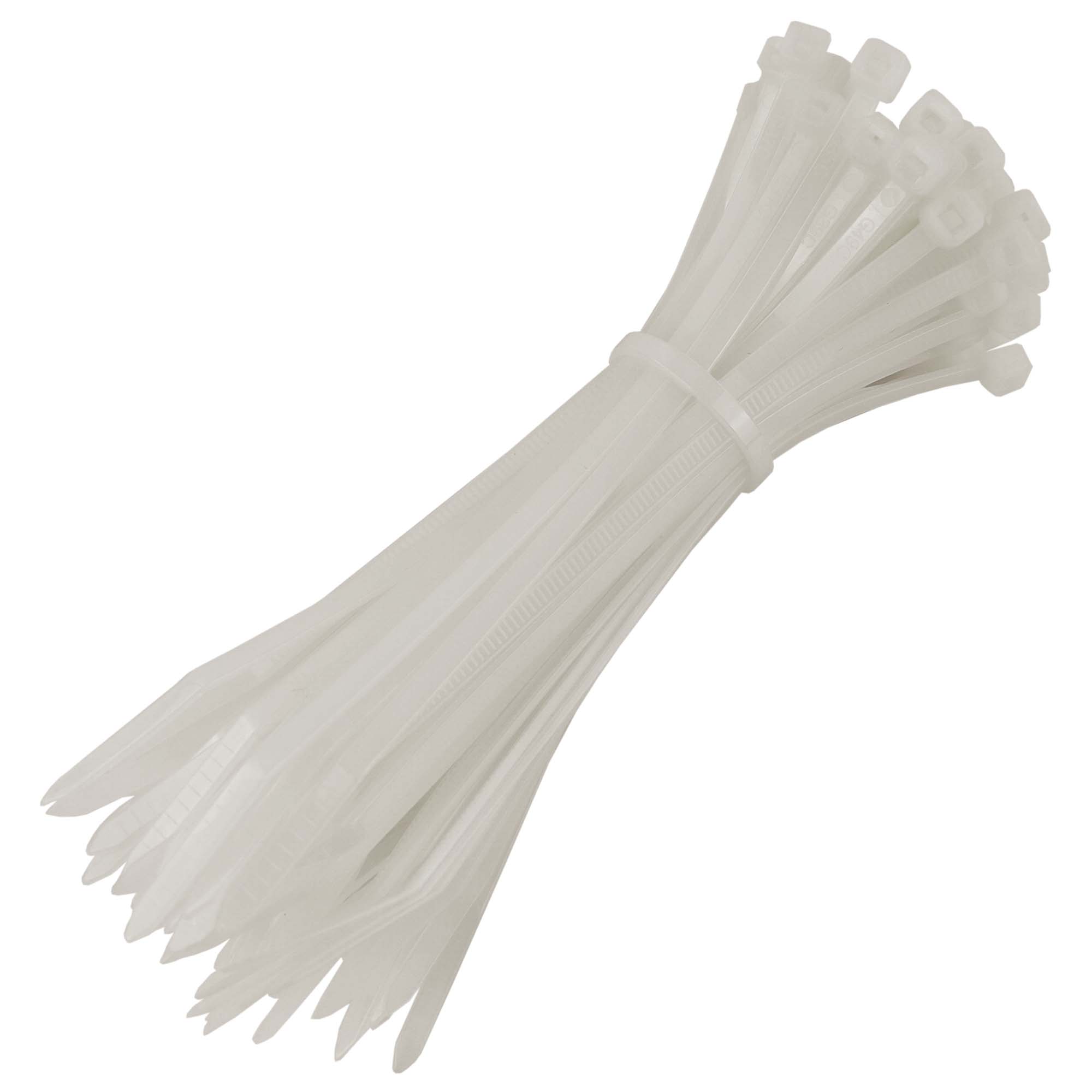 Scorprotect® Profi Kabelbinder aus Nylon naturfarben 3,6 mm x 140 mm Beutel mit 100 Stück