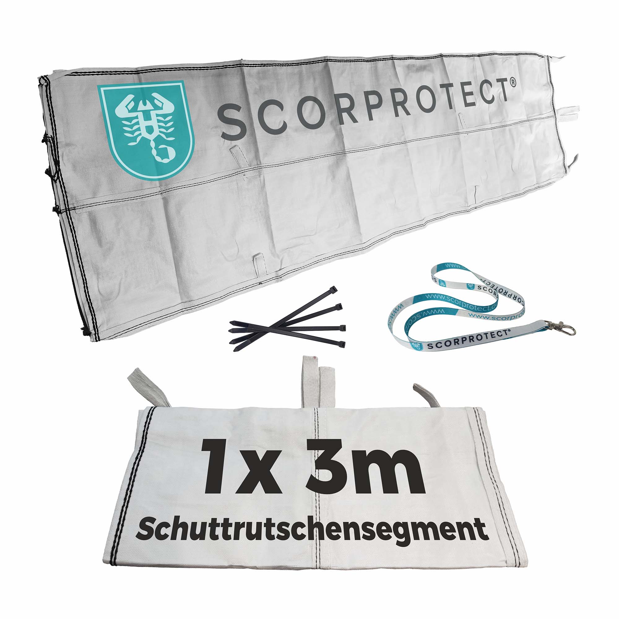 Schuttrutsche Bauschuttrutsche 3 m flexibel Ersatz/Verlängerung