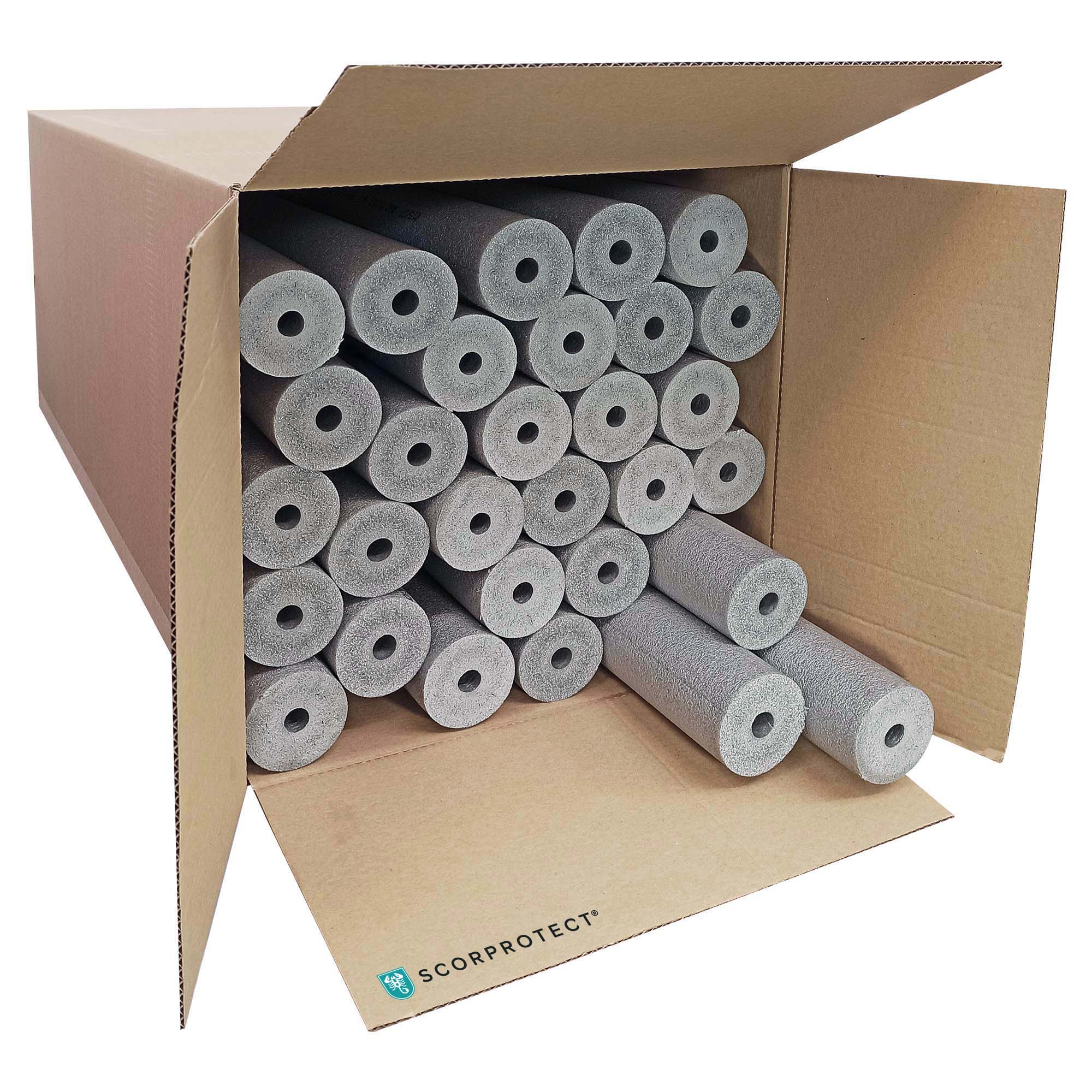 PE Rohrisolierung geschlitzt 1 m ganzer Karton Farbe grau 15 mm x 25 mm PE Rohrisolierung geschlitzt 1 m ganzer Karton Farbe grau 15 mm x 25 mm