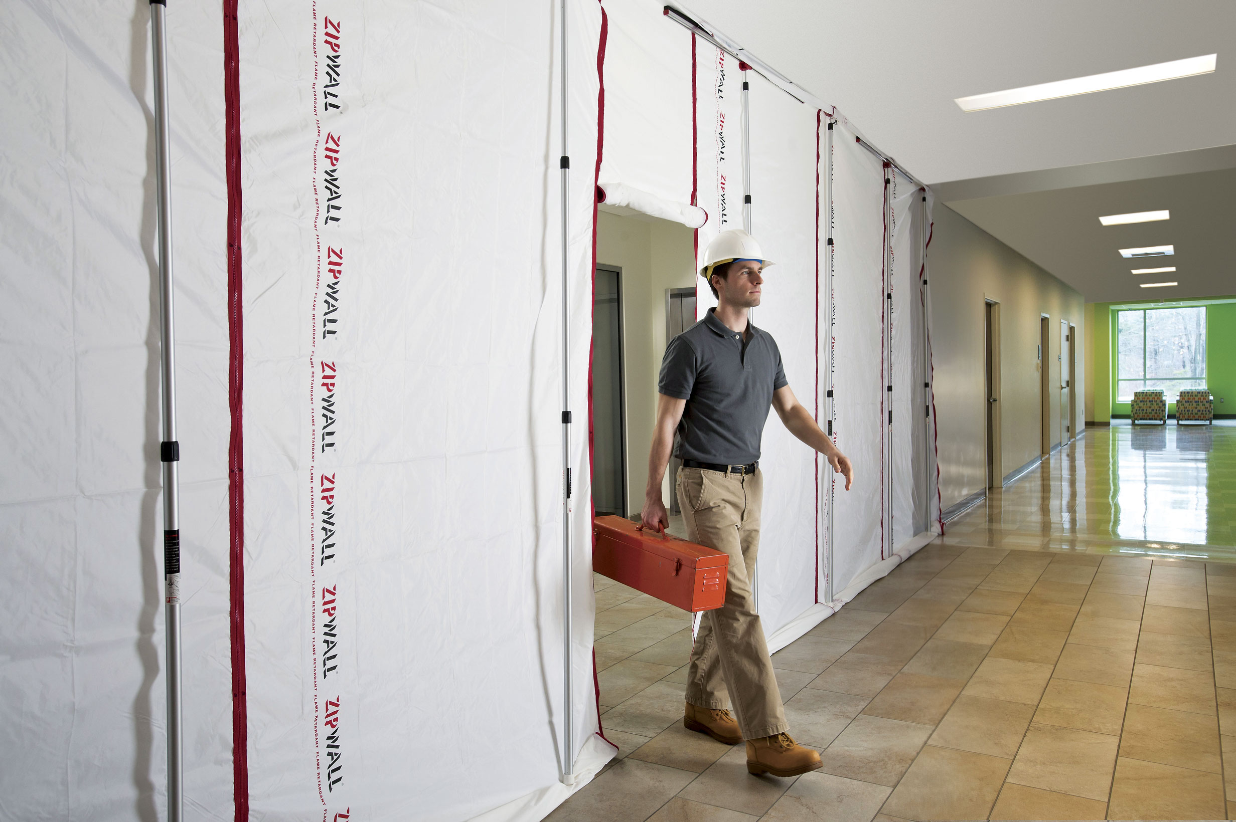 zipwall_blickdicht_3_webPP22Xd8sH4kBp ZipWall® ZipFast™ Zipwall® Multi-Pack Erweiterung Staubschutzwand 0,76 m Länge x 3,60 m Höhe