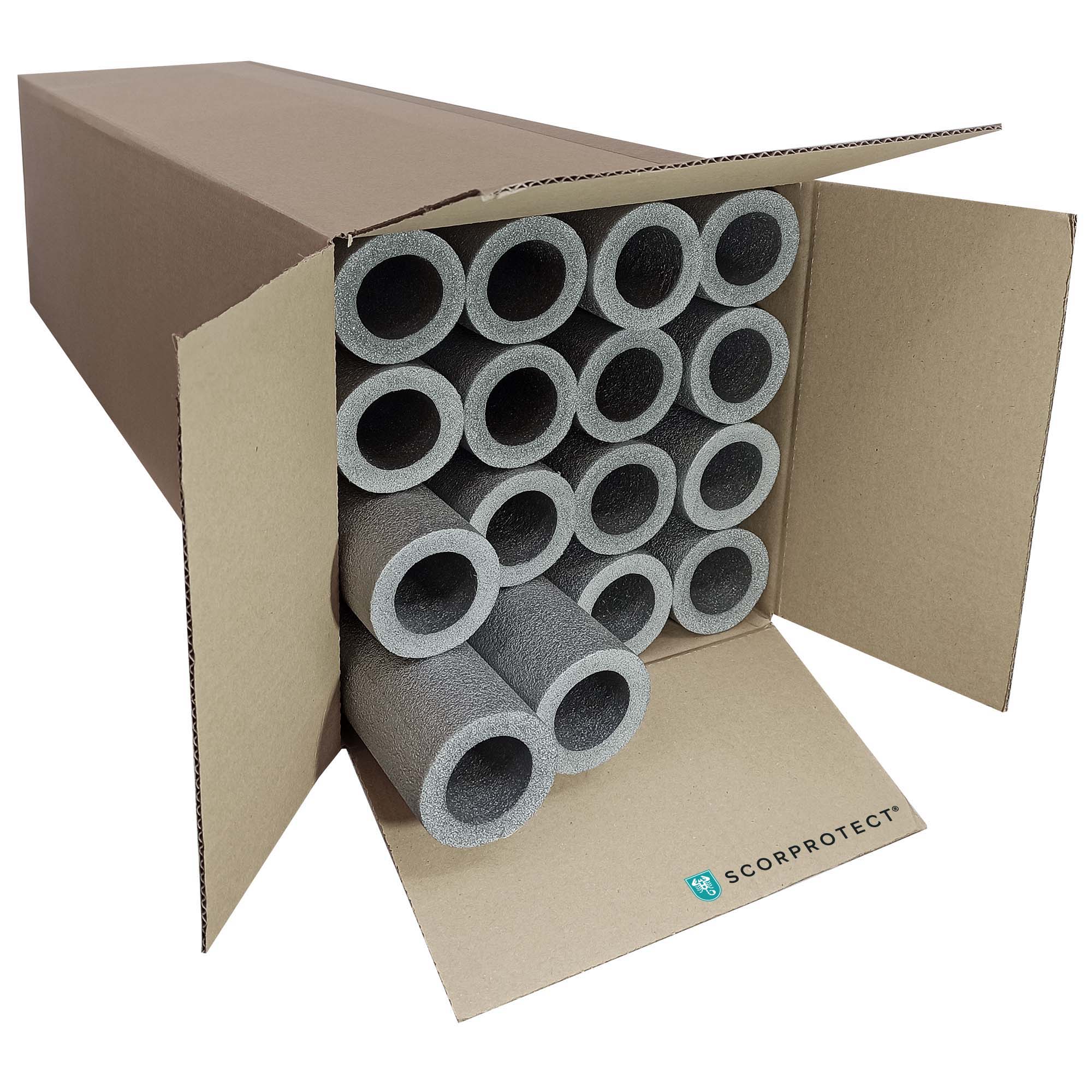 PE Rohrisolierung geschlitzt 1 m ganzer Karton Farbe grau 42 mm x 13 mm PE Rohrisolierung geschlitzt 1 m ganzer Karton Farbe grau 42 mm x 13 mm