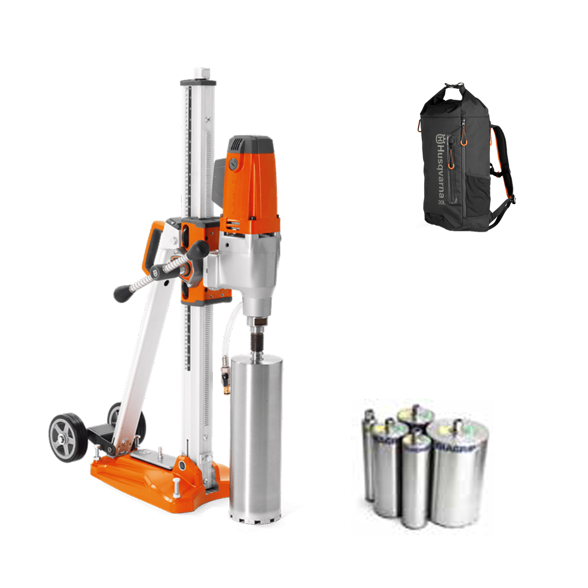 Husqvarna-paket-4_web Husqvarna® DMS 240 Kernbohrmaschine inkl. TACTI-Drill D 20 Bohrkronenset