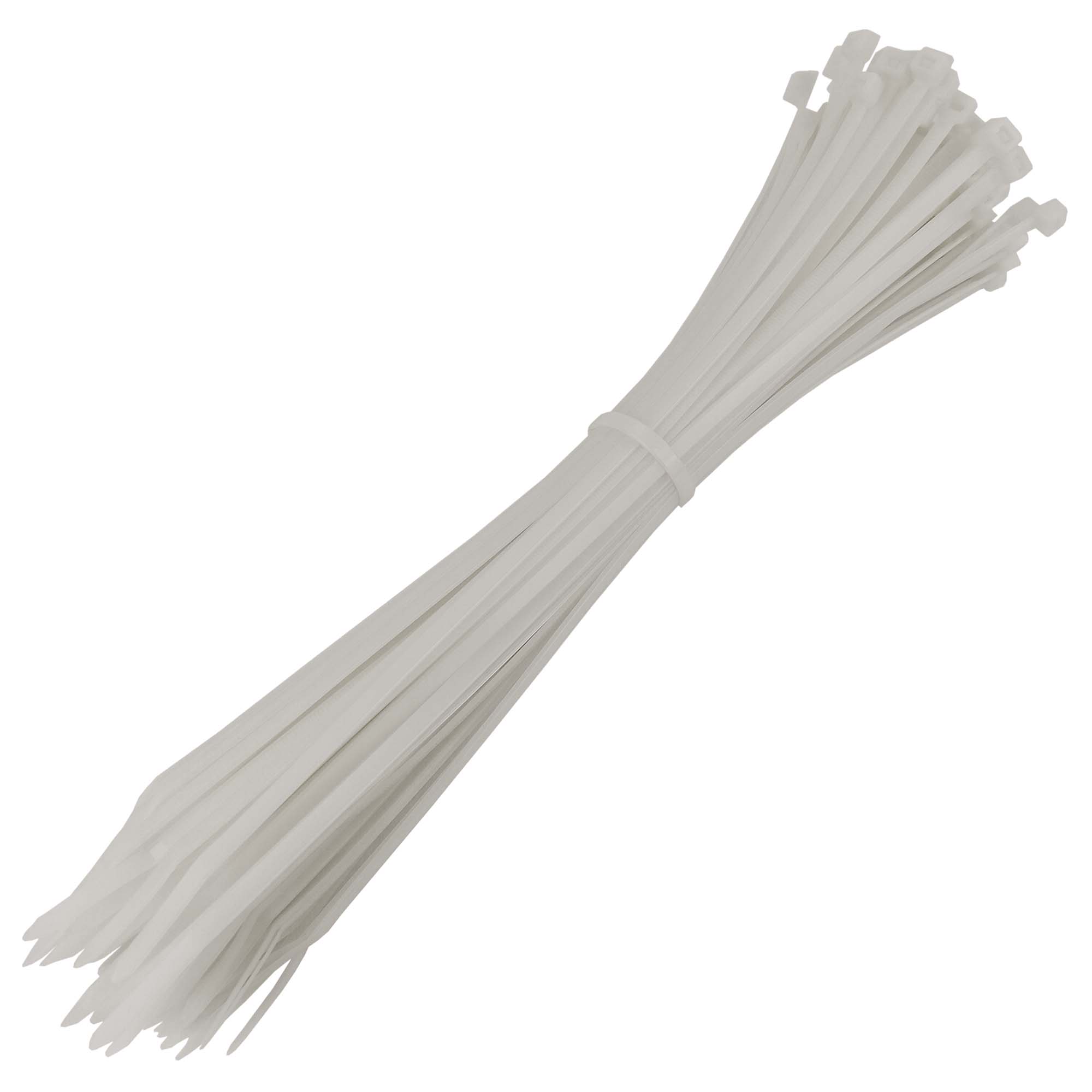 Scorprotect® Profi Kabelbinder aus Nylon naturfarben 4,8 mm x 300 mm Beutel mit 100 Stück