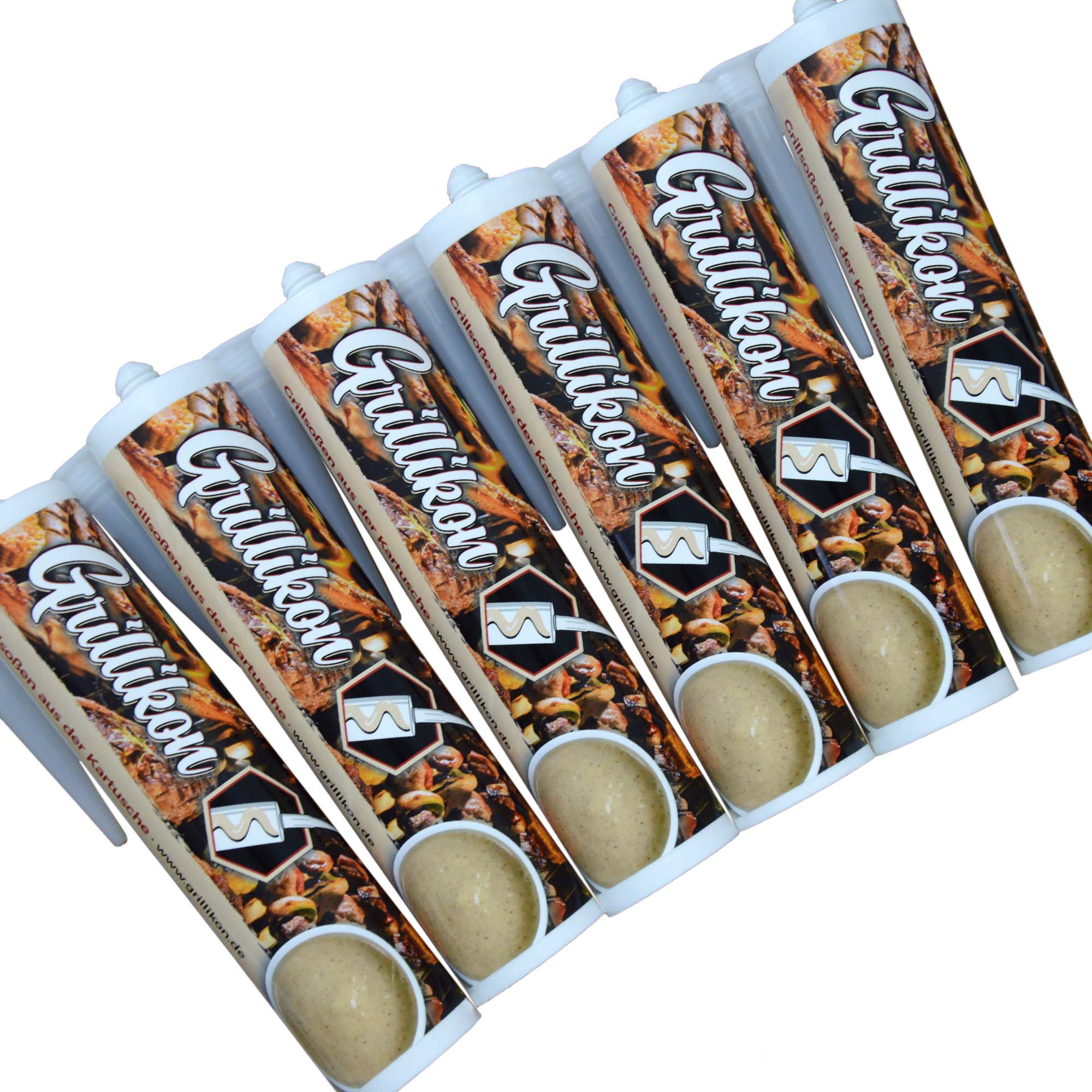 1gVkT9YdVfR2C4 6x Grillikon Kartuschensoße BBQ 300 ml
