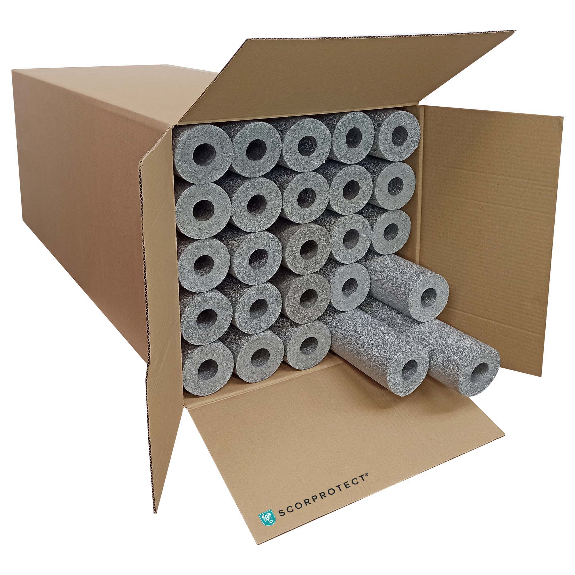 PE Rohrisolierung geschlitzt 1 m ganzer Karton Farbe grau 28 mm x 25 mm PE Rohrisolierung geschlitzt 1 m ganzer Karton Farbe grau 28 mm x 25 mm