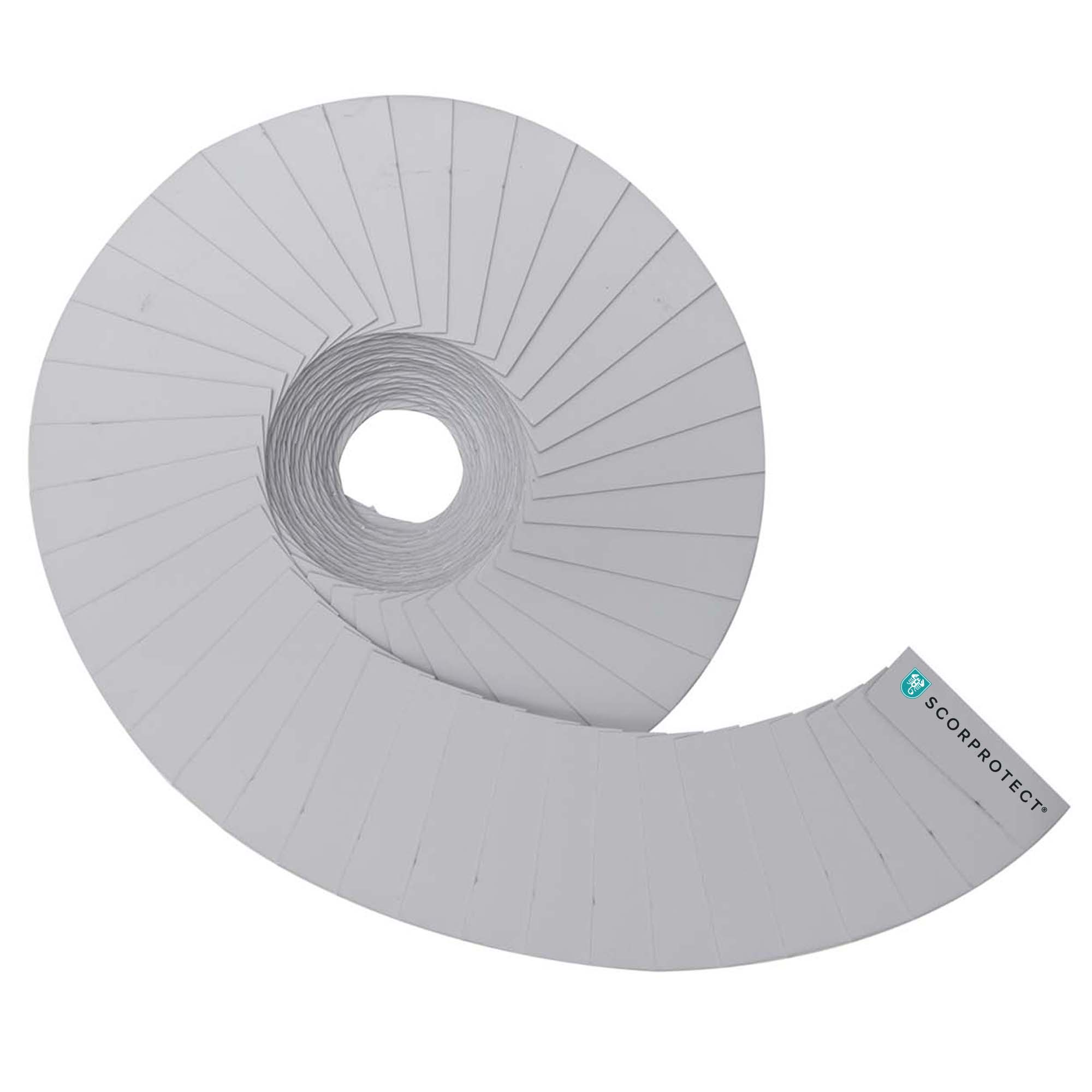 Endmanschettenband Alu Farbe hellgrau Rolle 28 mm x 5 m