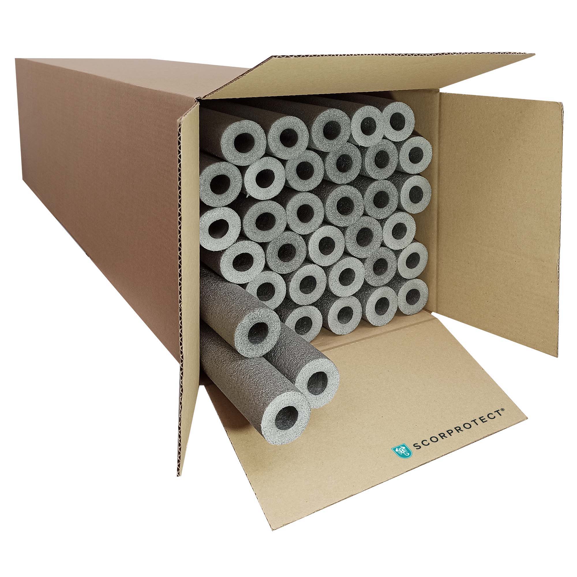 PE Rohrisolierung geschlitzt 1 m ganzer Karton Farbe grau 18 mm x 13 mm PE Rohrisolierung geschlitzt 1 m ganzer Karton Farbe grau 18 mm x 13 mm