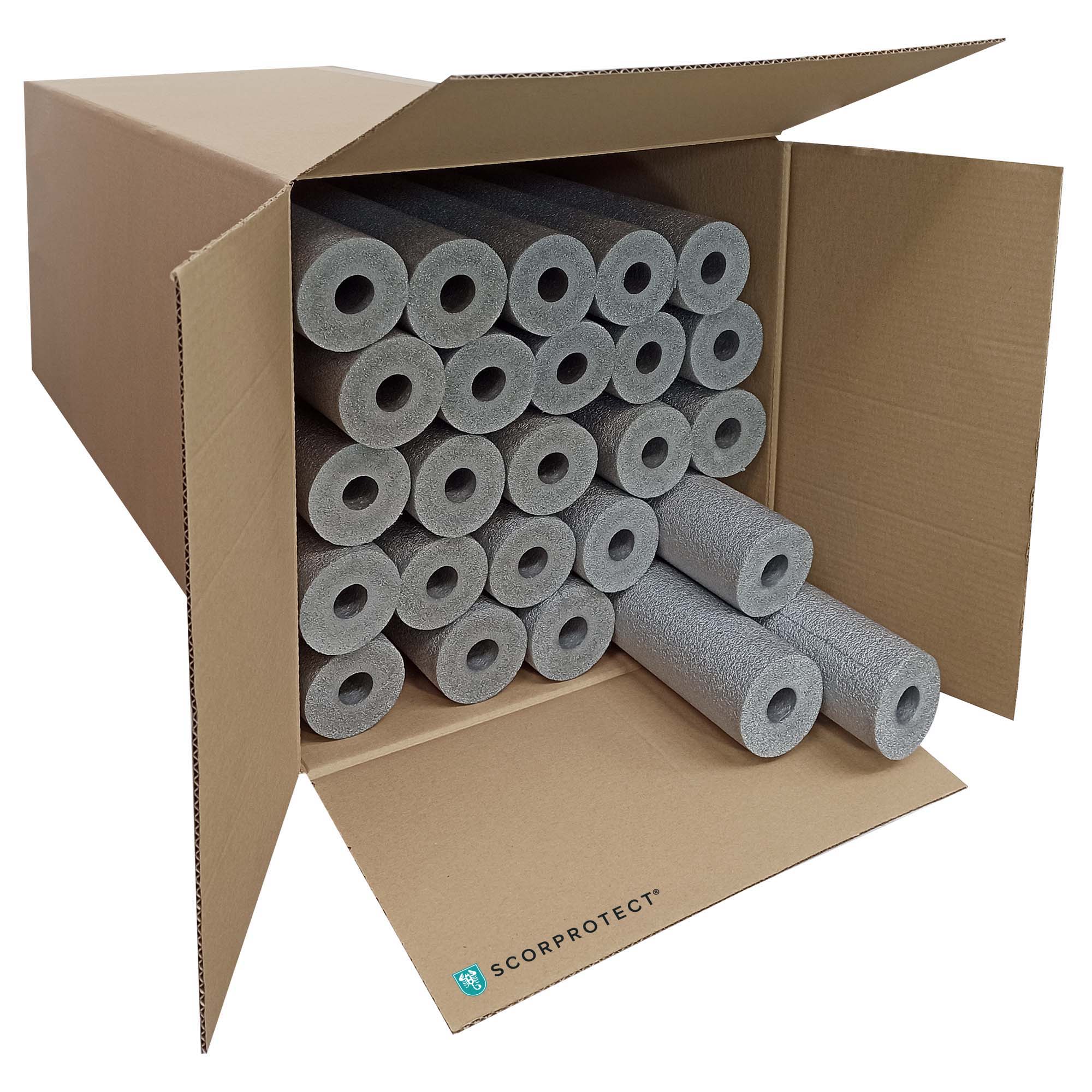 PE Rohrisolierung geschlitzt 1 m ganzer Karton Farbe grau 22 mm x 25 mm PE Rohrisolierung geschlitzt 1 m ganzer Karton Farbe grau 22 mm x 25 mm