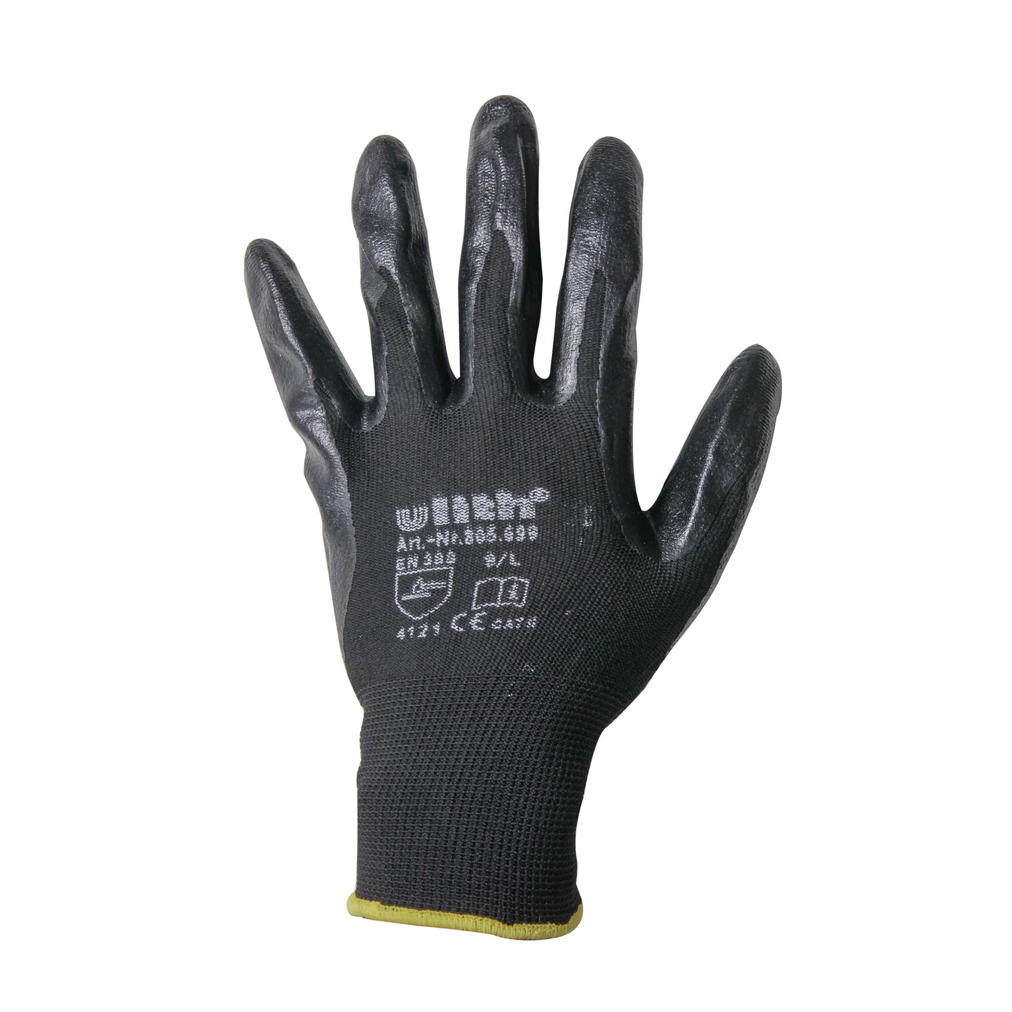 Handschuh-GHS9S-1 Arbeitshandschuhe Handschuhe PU / Nylon Feinstrick schwarz Größe 8